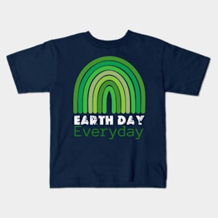 Teacher happy Earth day Everyday 2024  gift april 22 Rainbow Kids T-Shirt